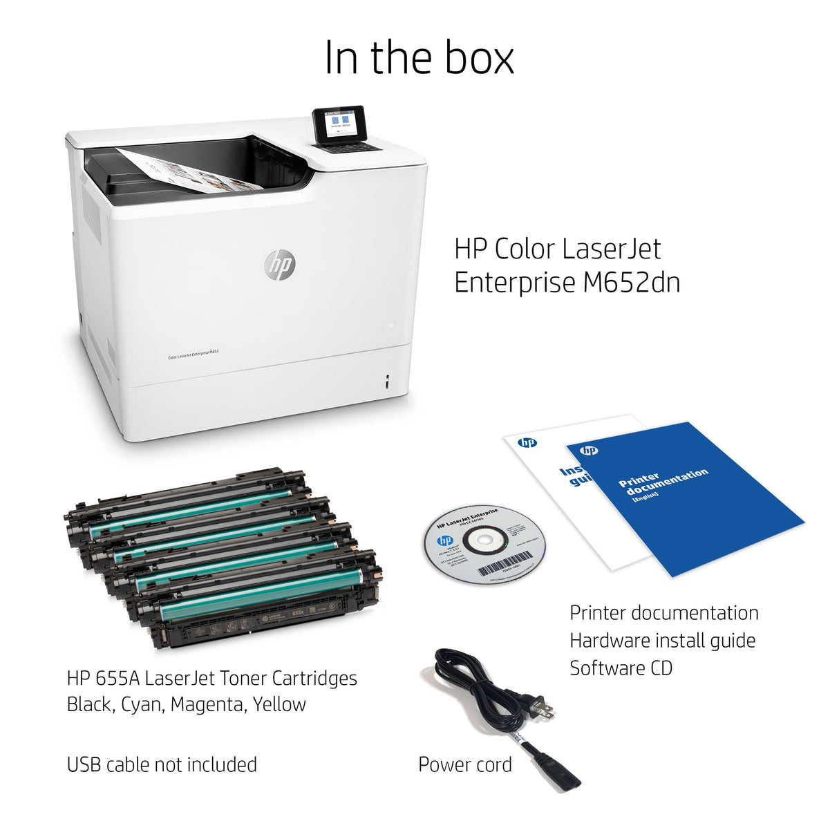 HP Color LaserJet Enterprise M652dn Laser Printer