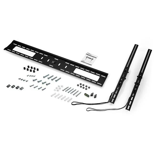 STARTECH TV Wall Mount supports 60-100" VESA Displays (165lb|75kg) - Heavy Duty Tilting Universal TV Wall Mount - Adjustable Mounting Bracket for Large Flat Screens - Low Profile (FPWTLTB1) (FPWTLTB1)