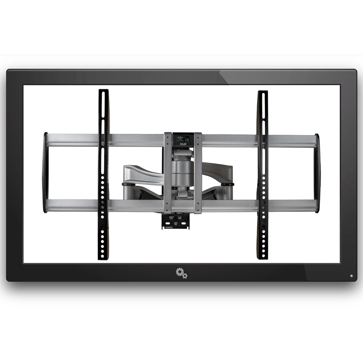 STARTECH Full Motion TV Wall Mount - Heavy Duty Articulating TV Wall Mount Bracket for 32" to 75" (165lb|75kg) VESA Display - Universal Adjustable Tilt|Swivel Flat Screen Arm - Silver (FPWARPS) (FPWARPS)