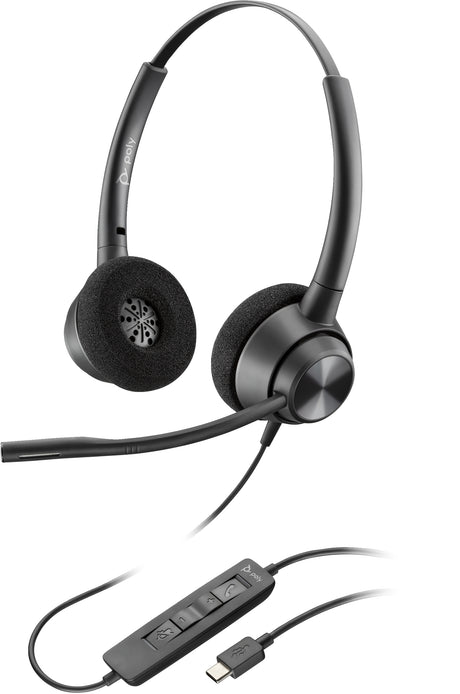 POLY EncorePro 320 Stereo USB-C TAA Headset