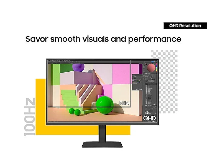 SAMSUNG LS24D600UEEXXY Monitor – 24" / QHD / IPS / 100Hz – Business Monitor