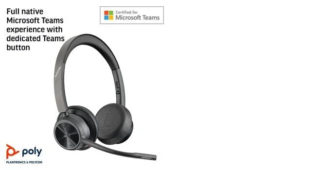 POLY VOYAGER 4320 – Wired (USB-A) / Stereo / Office – Head-band Headset