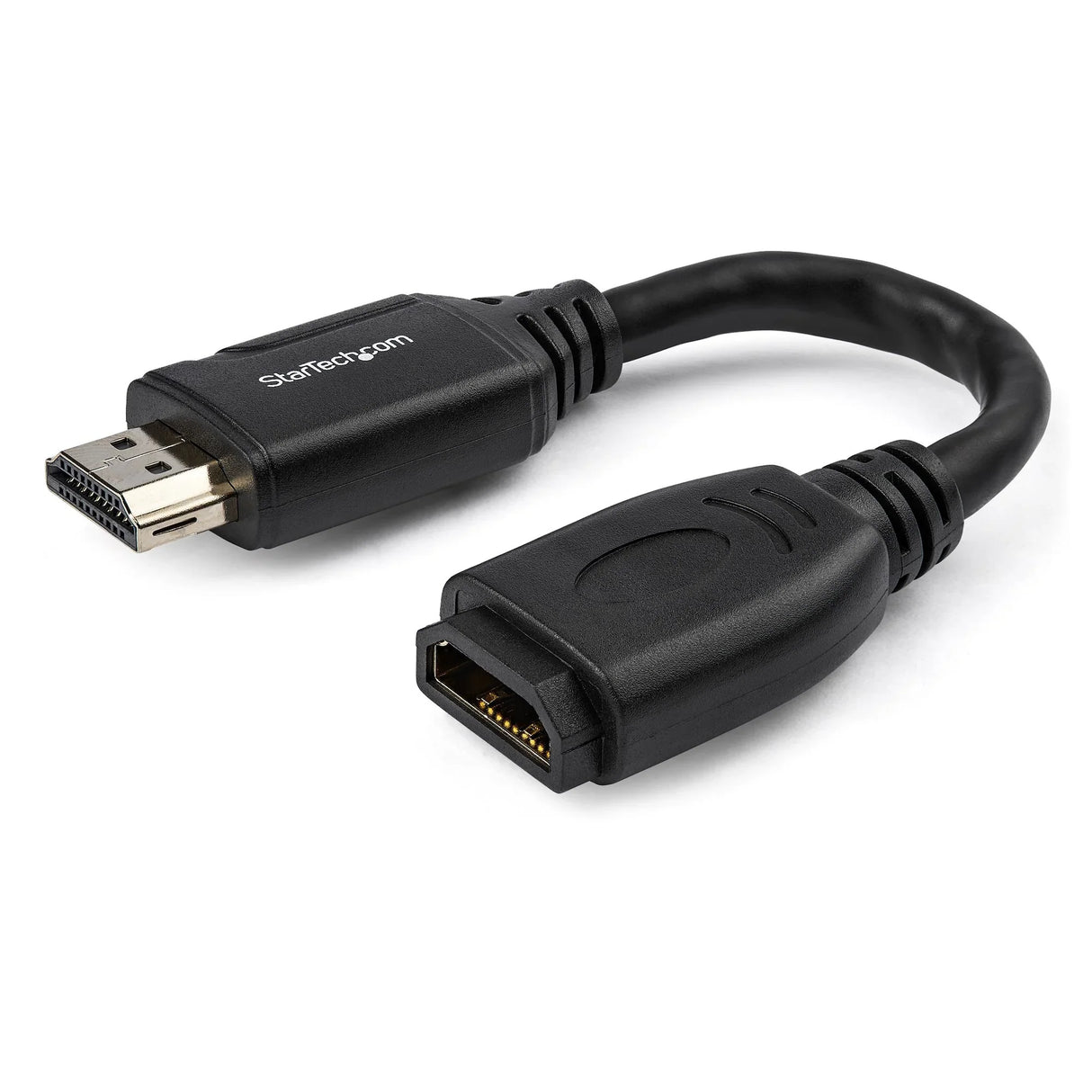 STARTECH 6" (15cm) HDMI Port Saver Cable - 4K 60Hz High Speed HDMI 2.0 Extension Cable with Ethernet - Short HDMI Extension Cable - HDMI Male to Female Extension Adapter Cord (HD2MF6INL) (HD2MF6INL)