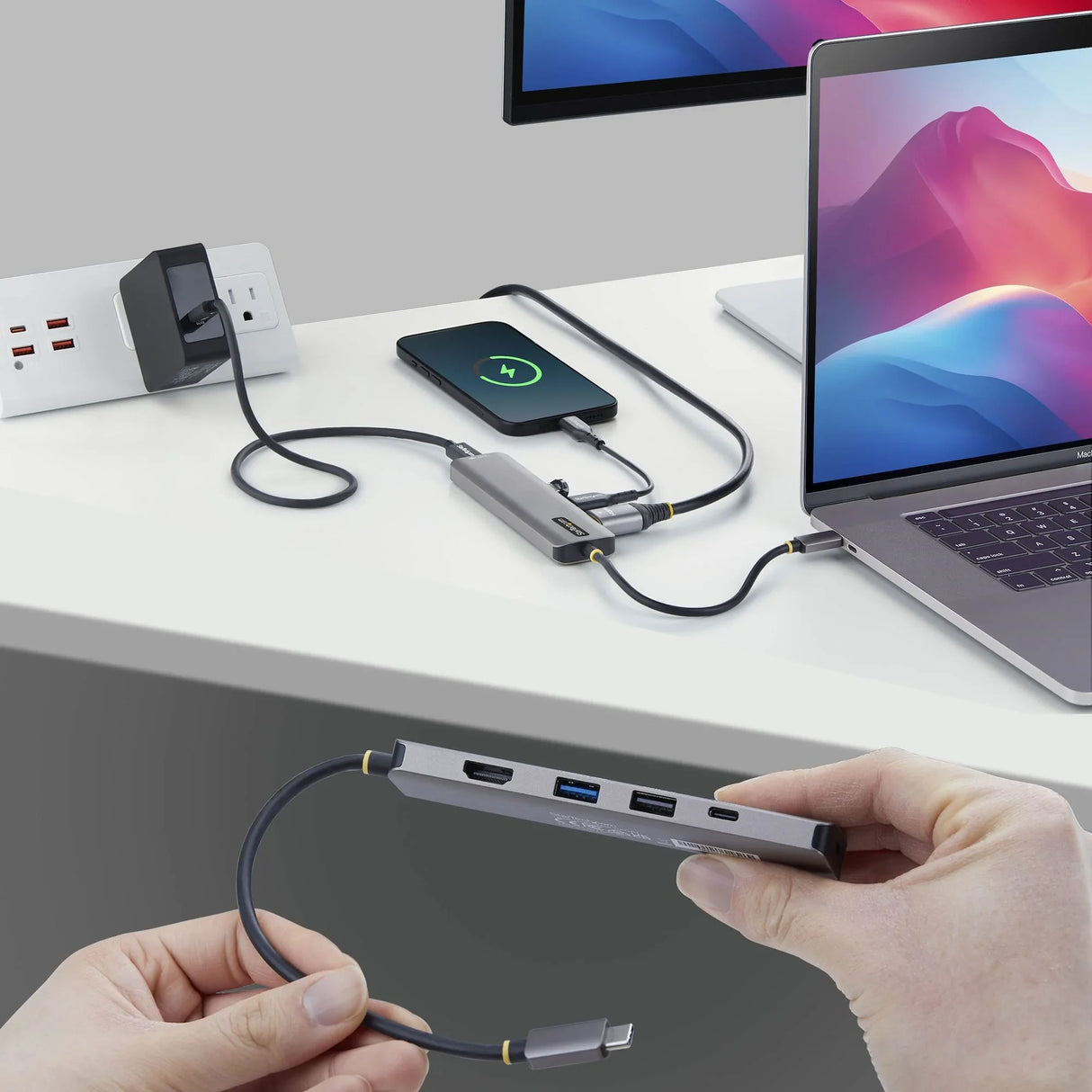 STARTECH 164B-USBC-MULTIPORT – USB-C / 140W PD / HDMI / 3x USB – Travel Hub