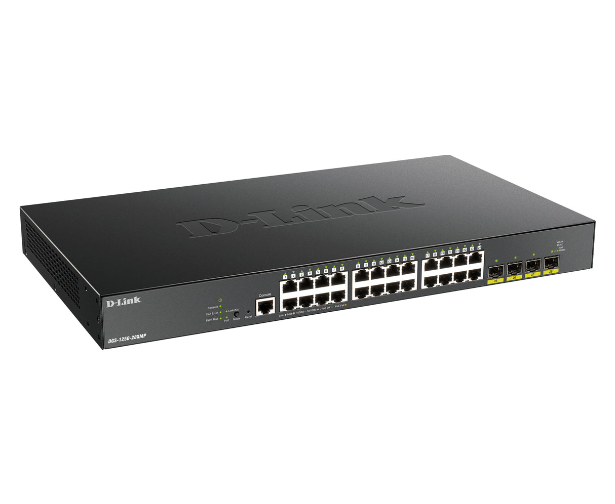 D-LINK DGS-1250-28XMP Gigabit PoE Network Switch 2048MB
