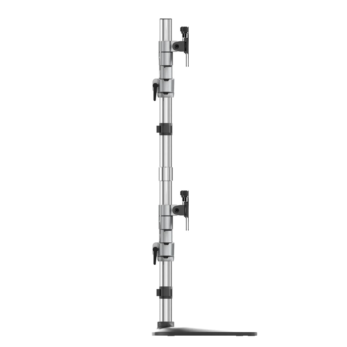 STARTECH Desktop Quad Monitor Stand - Ergonomic VESA 4 Monitor Arm (2x2) up to 32" - Free Standing Articulating Universal Pole Mount - Height Adjustable|Tilt|Swivel|Rotate - Silver (ARMQUADSS) (ARMQUADSS)