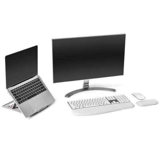 KENSINGTON SmartFit Easy Riser Go Adjustable Ergonomic Laptop Riser and Cooling Stand for up to 14" Laptops (K50421WW)