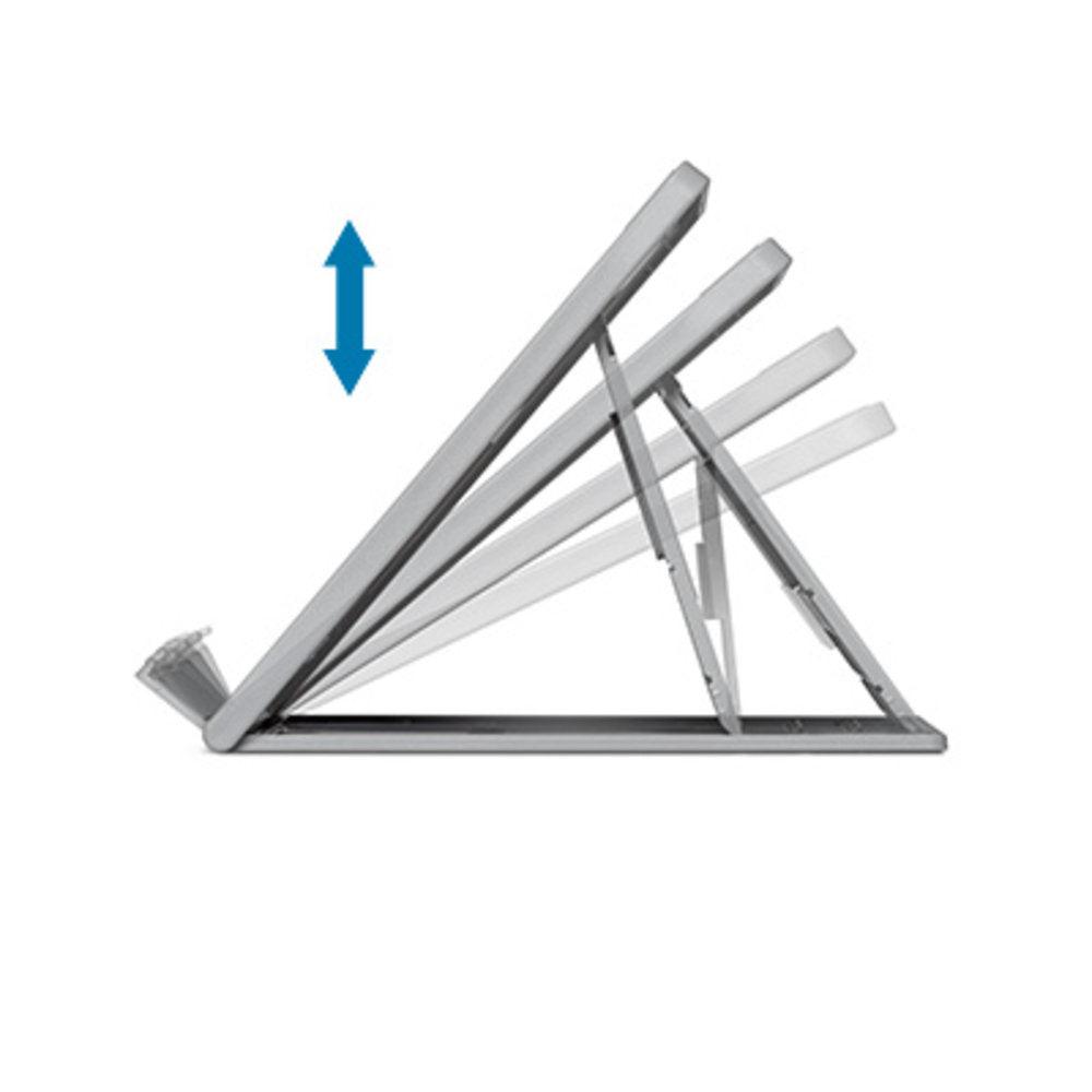 KENSINGTON SmartFit Easy Riser Go Adjustable Ergonomic Laptop Riser and Cooling Stand for up to 17" Laptops (K50420WW)