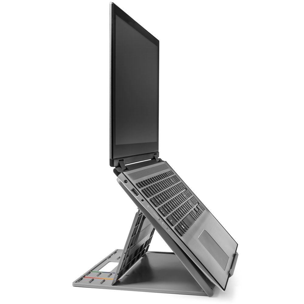 KENSINGTON SmartFit Easy Riser Go Adjustable Ergonomic Laptop Riser and Cooling Stand for up to 17" Laptops (K50420WW)