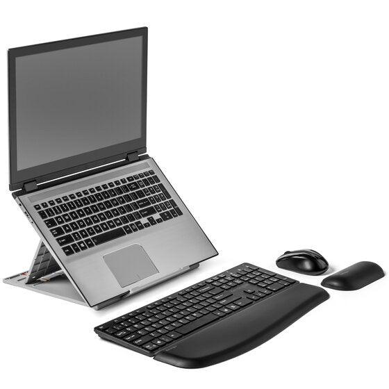 KENSINGTON SmartFit Easy Riser Go Adjustable Ergonomic Laptop Riser and Cooling Stand for up to 17" Laptops (K50420WW)