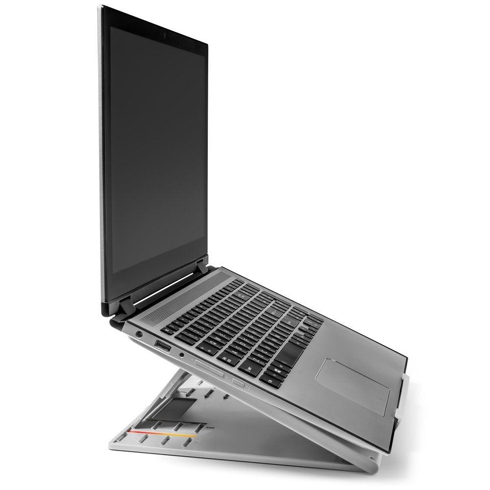 KENSINGTON SmartFit Easy Riser Go Adjustable Ergonomic Laptop Riser and Cooling Stand for up to 17" Laptops (K50420WW)