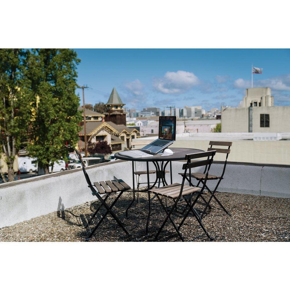 KENSINGTON SmartFit Easy Riser Go Adjustable Ergonomic Laptop Riser and Cooling Stand for up to 17" Laptops (K50420WW)