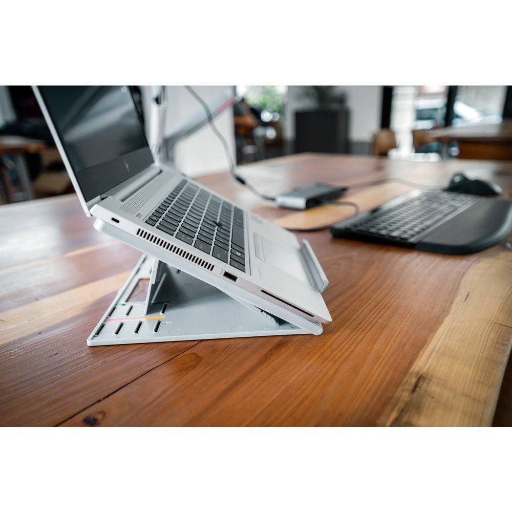 KENSINGTON SmartFit Easy Riser Go Adjustable Ergonomic Laptop Riser and Cooling Stand for up to 17" Laptops (K50420WW)