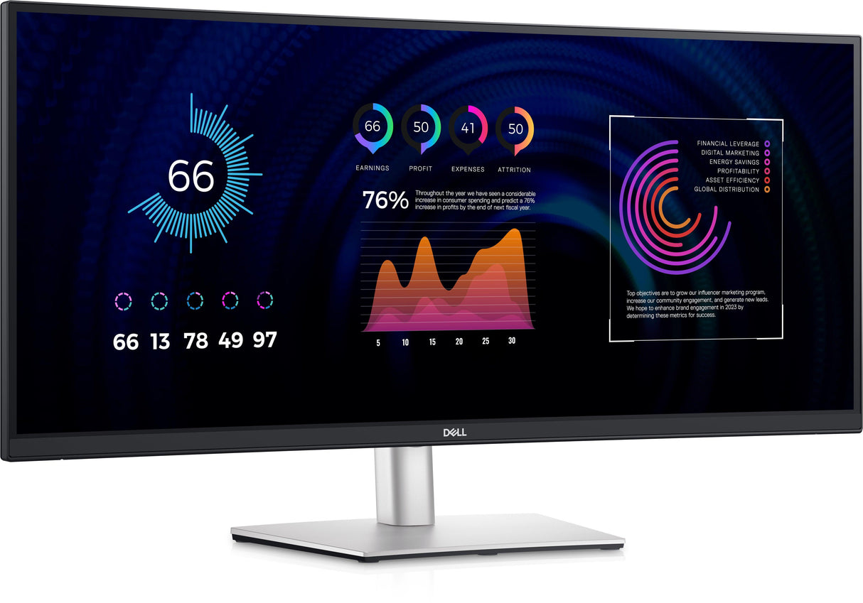 DELL P Series computer monitor (34.1") 4K Ultra HD LCD Black