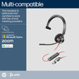 POLY Blackwire 3310 Monaural USB-C Headset
