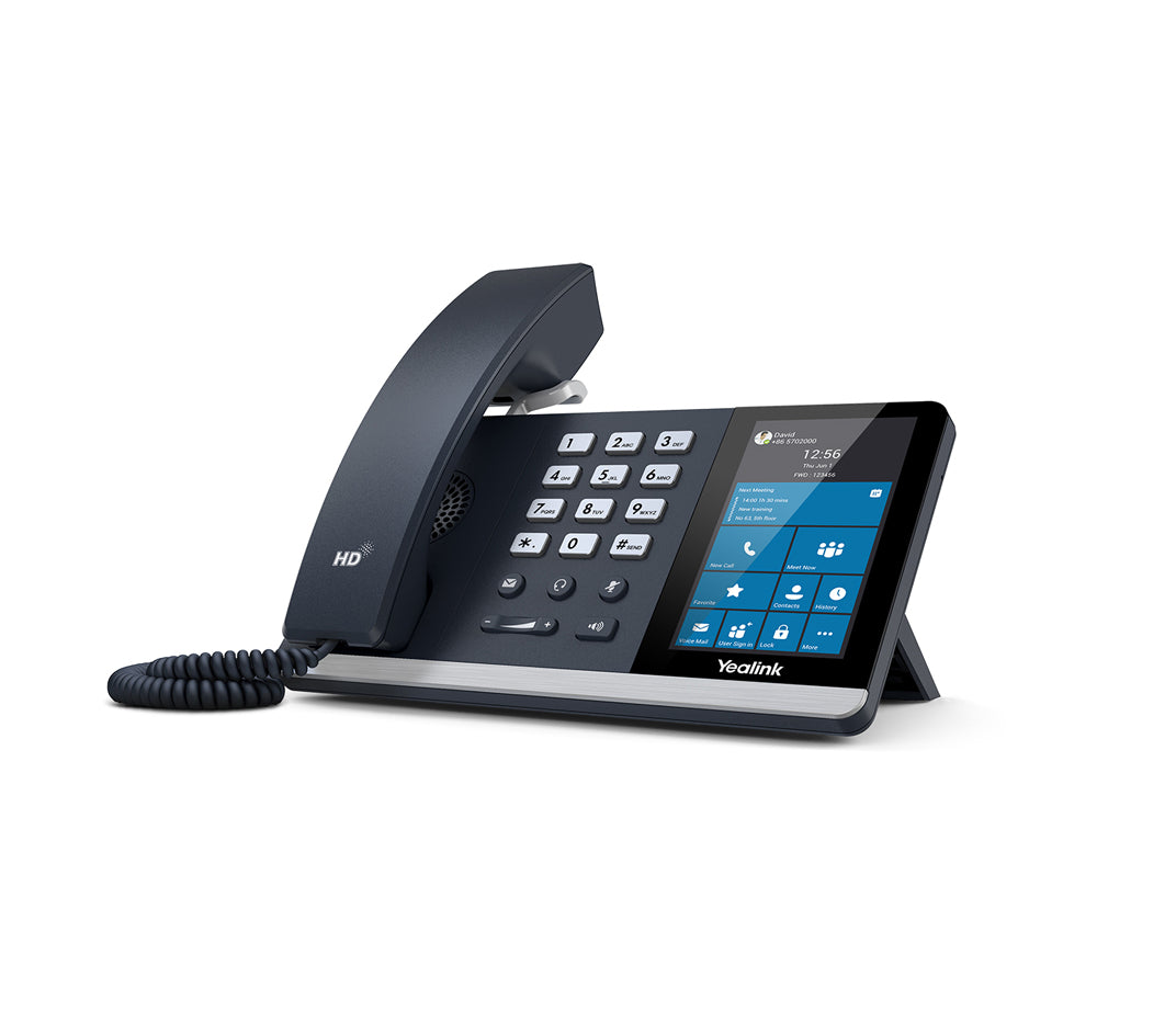 YEALINK T55A-Skype for Business Edition | 4.3" 480x272 | HD audio | 2x 1G RJ-45 | PoE | USB 2.0 | Andorid OS (T55A-SFB)
