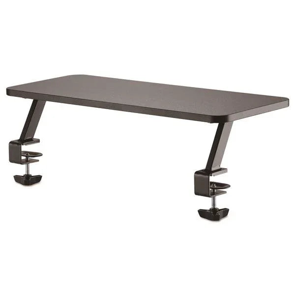 STARTECH Monitor Riser Stand - Clamp-on Monitor Shelf for Desk - Extra Wide 25.6" (65 cm) For up to 34" Monitors - Black (MNRISERCLMP) (MNRISERCLMP)