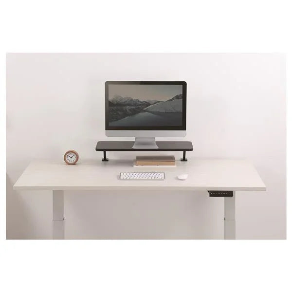 STARTECH Monitor Riser Stand - Clamp-on Monitor Shelf for Desk - Extra Wide 25.6" (65 cm) For up to 34" Monitors - Black (MNRISERCLMP) (MNRISERCLMP)