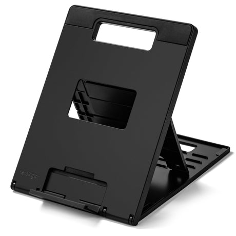 KENSINGTON SmartFit Easy Riser Go Adjustable Ergonomic Riser for up to 14” Laptops or Tablets | Black (K50423WW) KENSINGTON