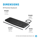 HP Pavilion Keyboard and Mouse 200 (9DF28AA) HP