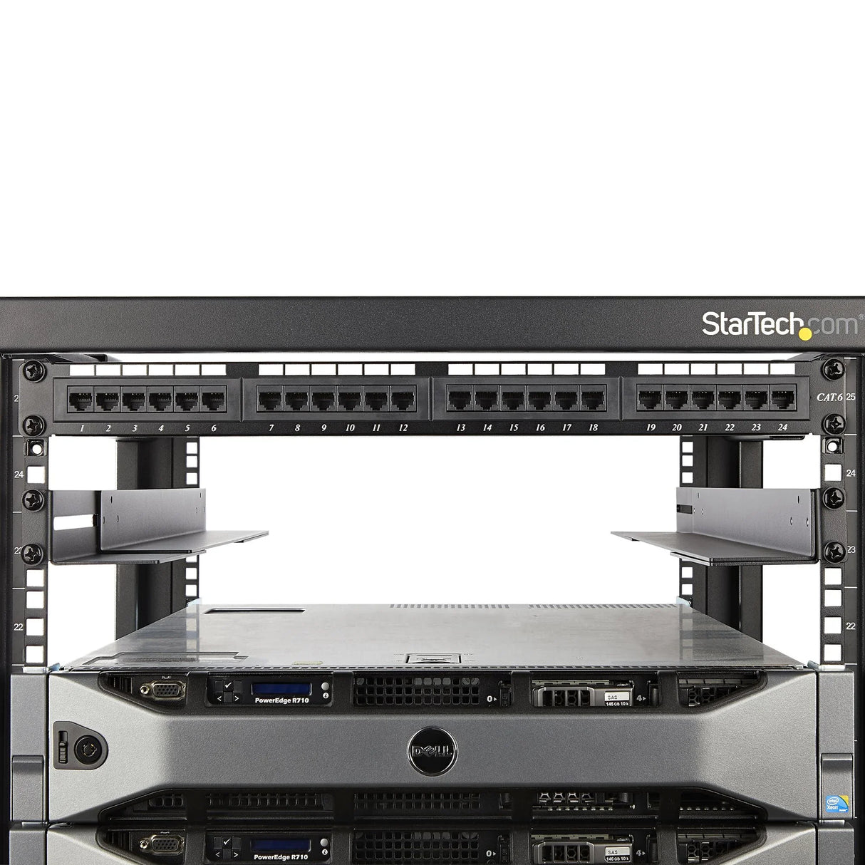 STARTECH 1U 19" Server Rack Rails - 24-36" Adjustable Depth - Universal 4 Post Rack Mount Rails - Network Equipment|Server|UPS Mounting Rail Kit HPE ProLiant Dell PowerEdge (UNIRAILS1UB) (UNIRAILS1UB)