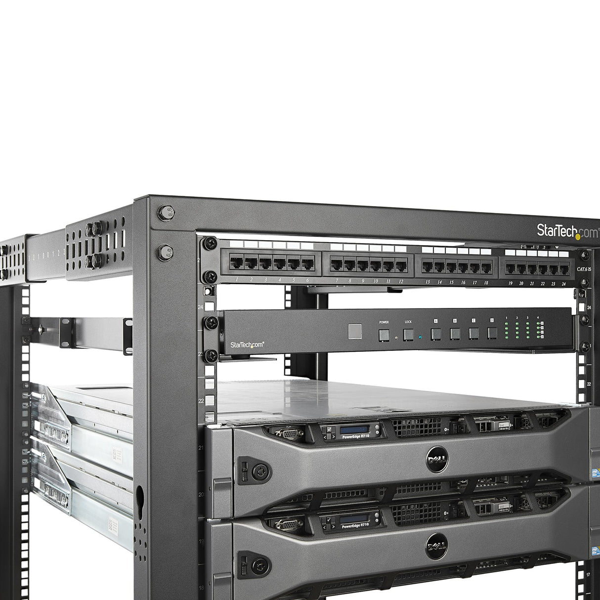 STARTECH 1U 19" Server Rack Rails - 24-36" Adjustable Depth - Universal 4 Post Rack Mount Rails - Network Equipment|Server|UPS Mounting Rail Kit HPE ProLiant Dell PowerEdge (UNIRAILS1UB) (UNIRAILS1UB)