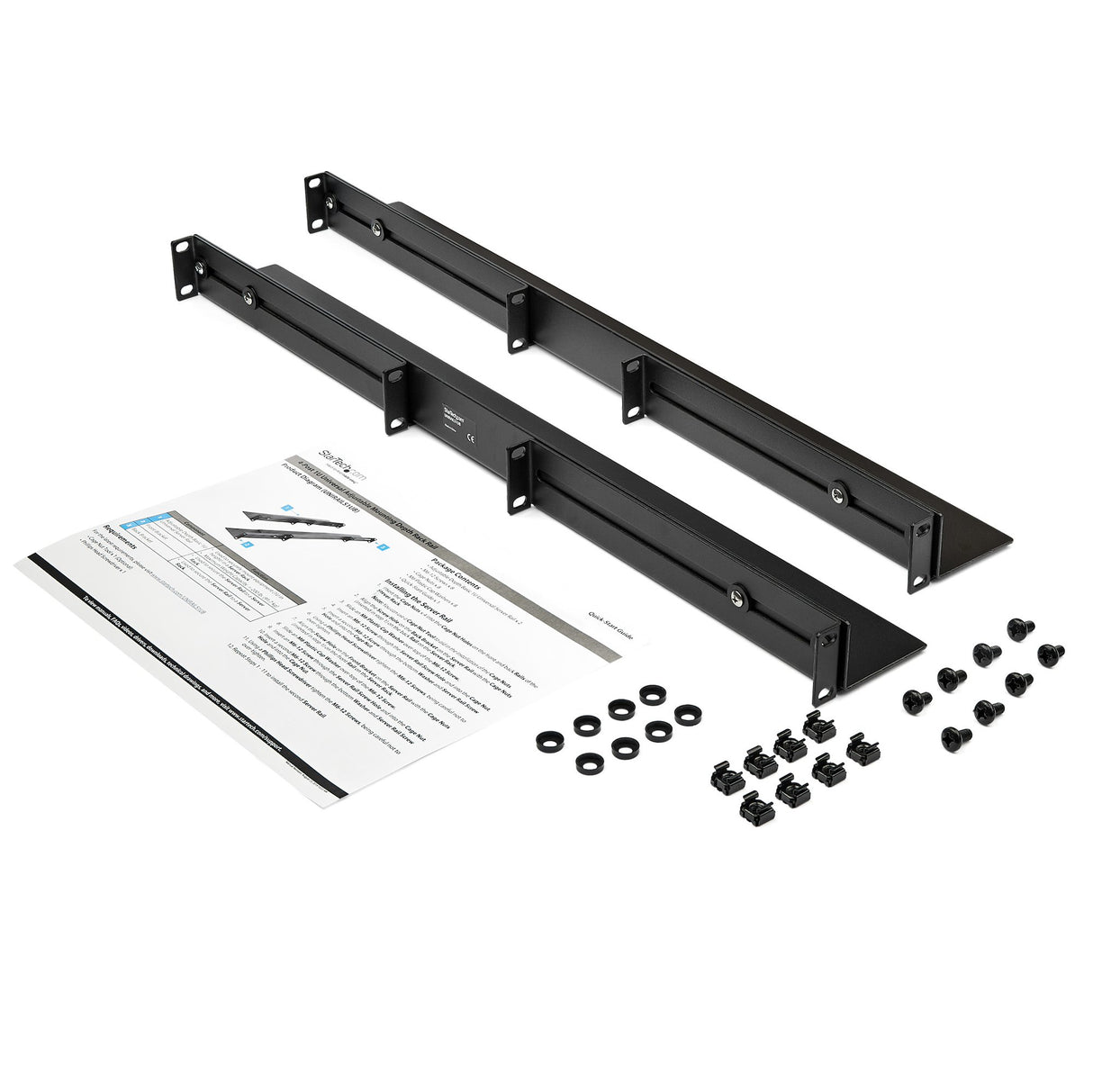 STARTECH 1U 19" Server Rack Rails - 24-36" Adjustable Depth - Universal 4 Post Rack Mount Rails - Network Equipment|Server|UPS Mounting Rail Kit HPE ProLiant Dell PowerEdge (UNIRAILS1UB) (UNIRAILS1UB)