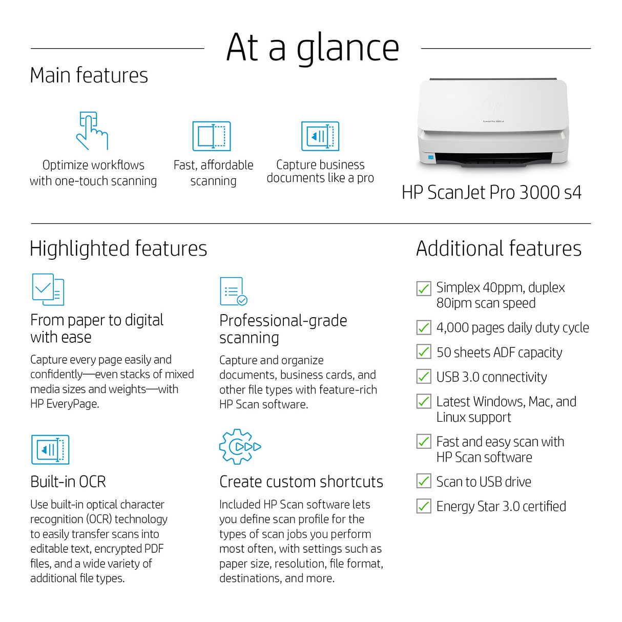 HP Scanjet Pro 3000 s4 Scanner