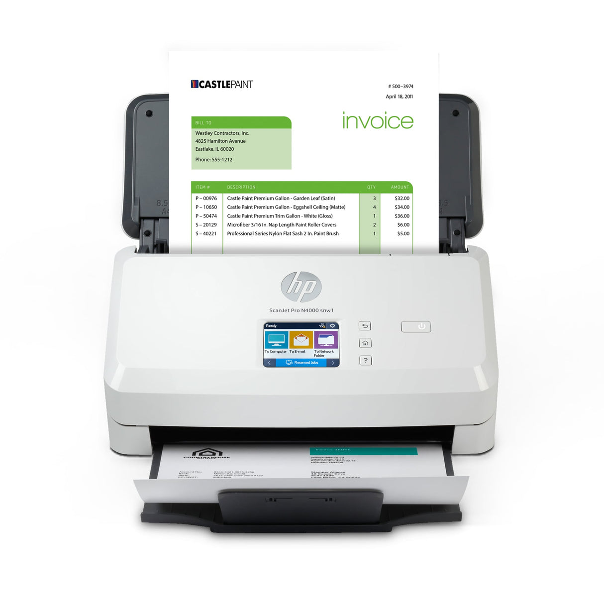 HP Scanjet Scanjet Pro N4000 snw1 Sheet-feed Scanner