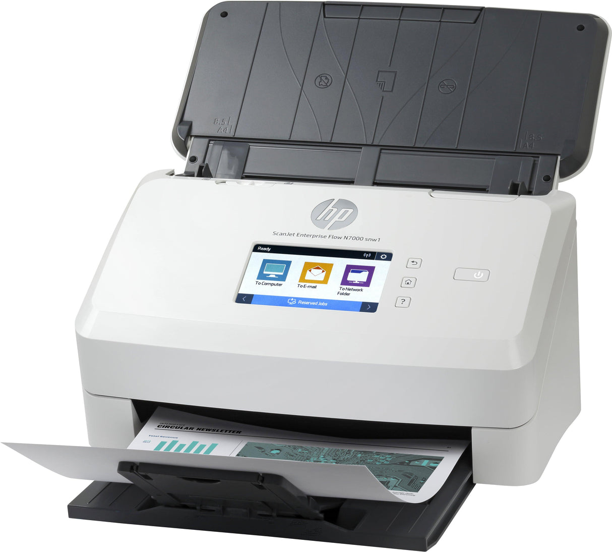 HP 90 - 264V | 50|60Hz | 2.8" Touch | 240 x 320pixels | 70dB | Ethernet | Wi-Fi | USB 3.0 | 43 - 350g|m² | 38W | 666MHz | 600 x 600dpi | CMOS CIS | 1GB (6FW10A)