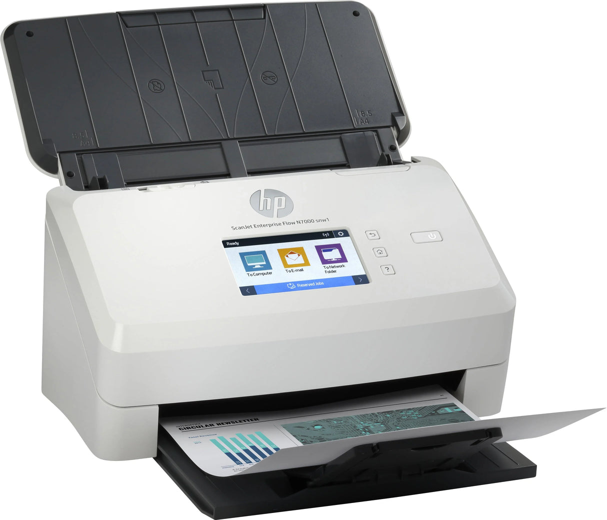 HP 90 - 264V | 50|60Hz | 2.8" Touch | 240 x 320pixels | 70dB | Ethernet | Wi-Fi | USB 3.0 | 43 - 350g|m² | 38W | 666MHz | 600 x 600dpi | CMOS CIS | 1GB (6FW10A)