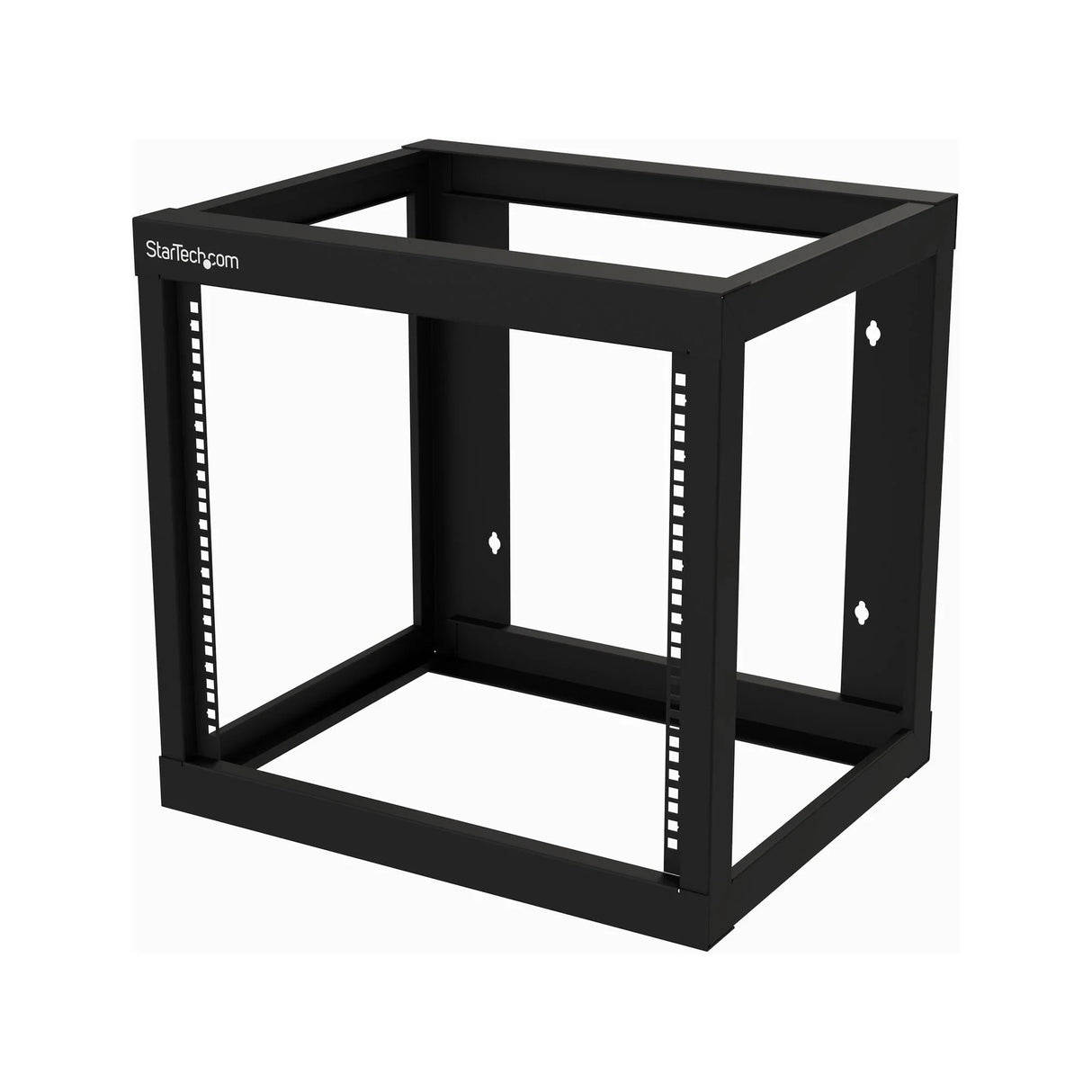 STARTECH 9U 19" Wall Mount Network Rack 17" Deep 2 Post Open Frame for Server Room|Data|AV|IT|Communication|Computer Equipment|Patch Panel w|Cage Nuts|Screws Hook|Loop 175lb Capacity (RK919WALLO) (RK919WALLO)