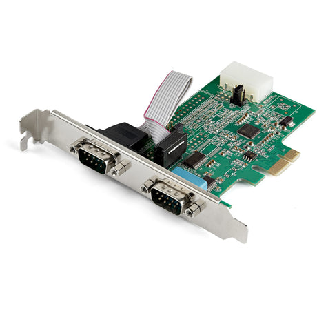 STARTECH 2-port PCI Express RS232 Serial Adapter Card - PCIe RS232 Serial Host Controller Card - PCIe to Dual Serial DB9 Card - 16950 UART - Expansion Card | Windows & Linux (PEX2S953) (PEX2S953) STARTECH