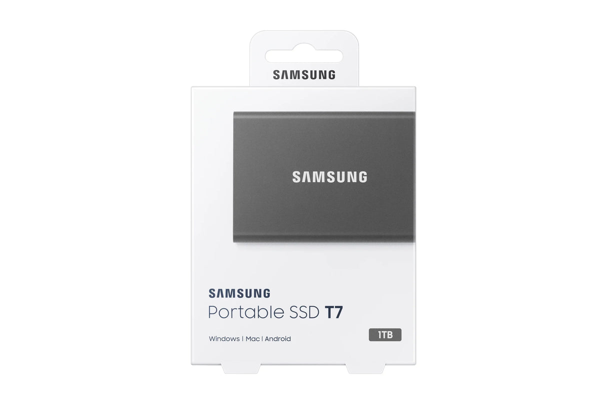 SAMSUNG T7 – 1TB / Portable SSD / USB-C (3.2 Gen 2) – Portable (2.5") External Drive