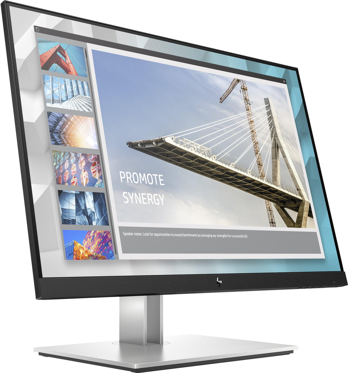 HP E-Series E24i G4 computer monitor (24") WUXGA Black, Silver