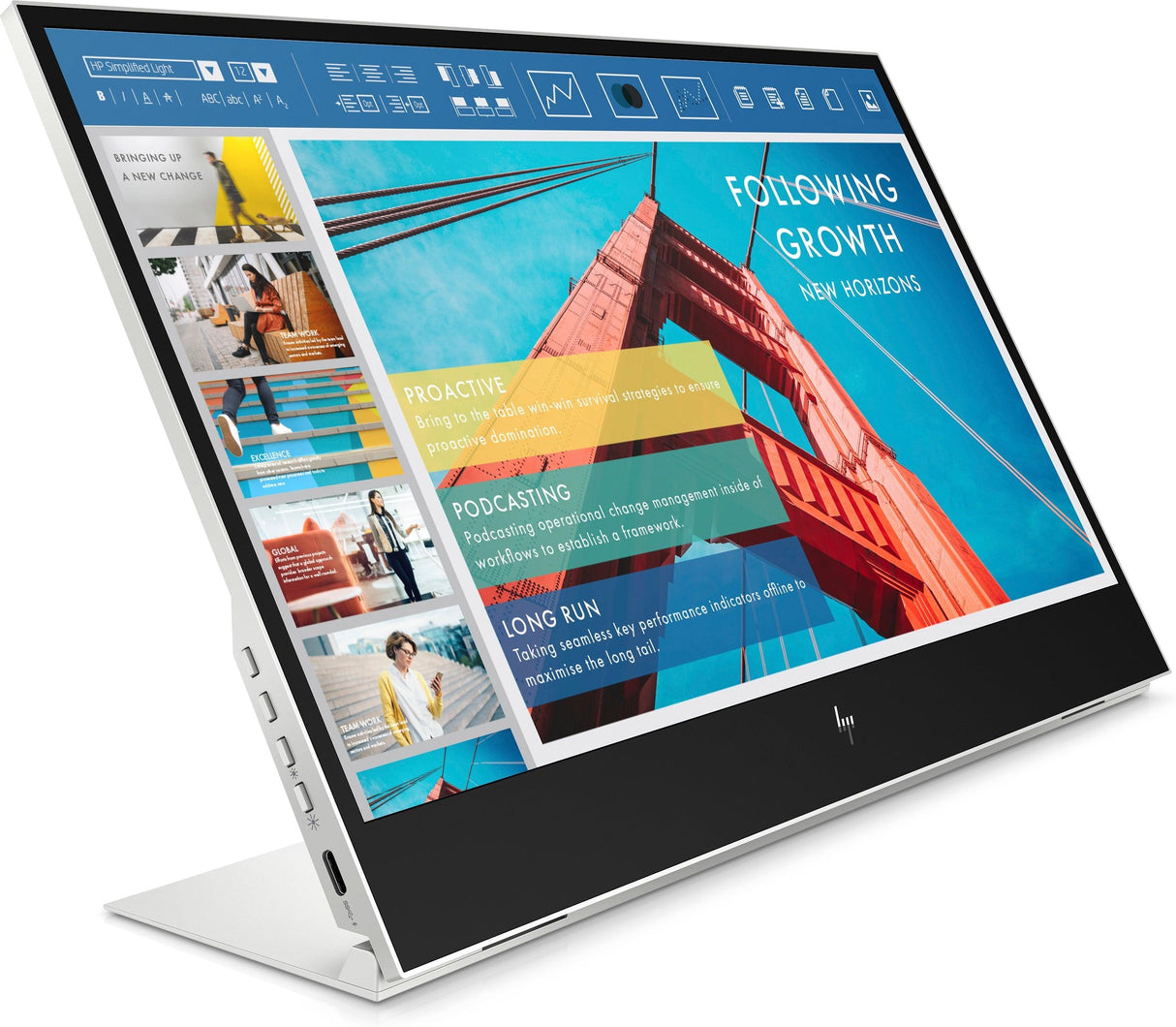 HP E-Series E14 G4 computer monitor (14") Full HD LED White