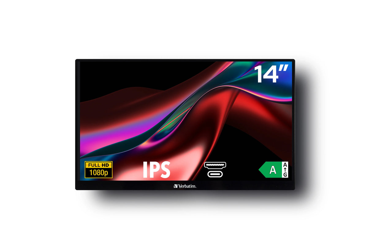 VERBATIM 49590 Monitor – 14" / Full HD / IPS / 60Hz – Business Monitor