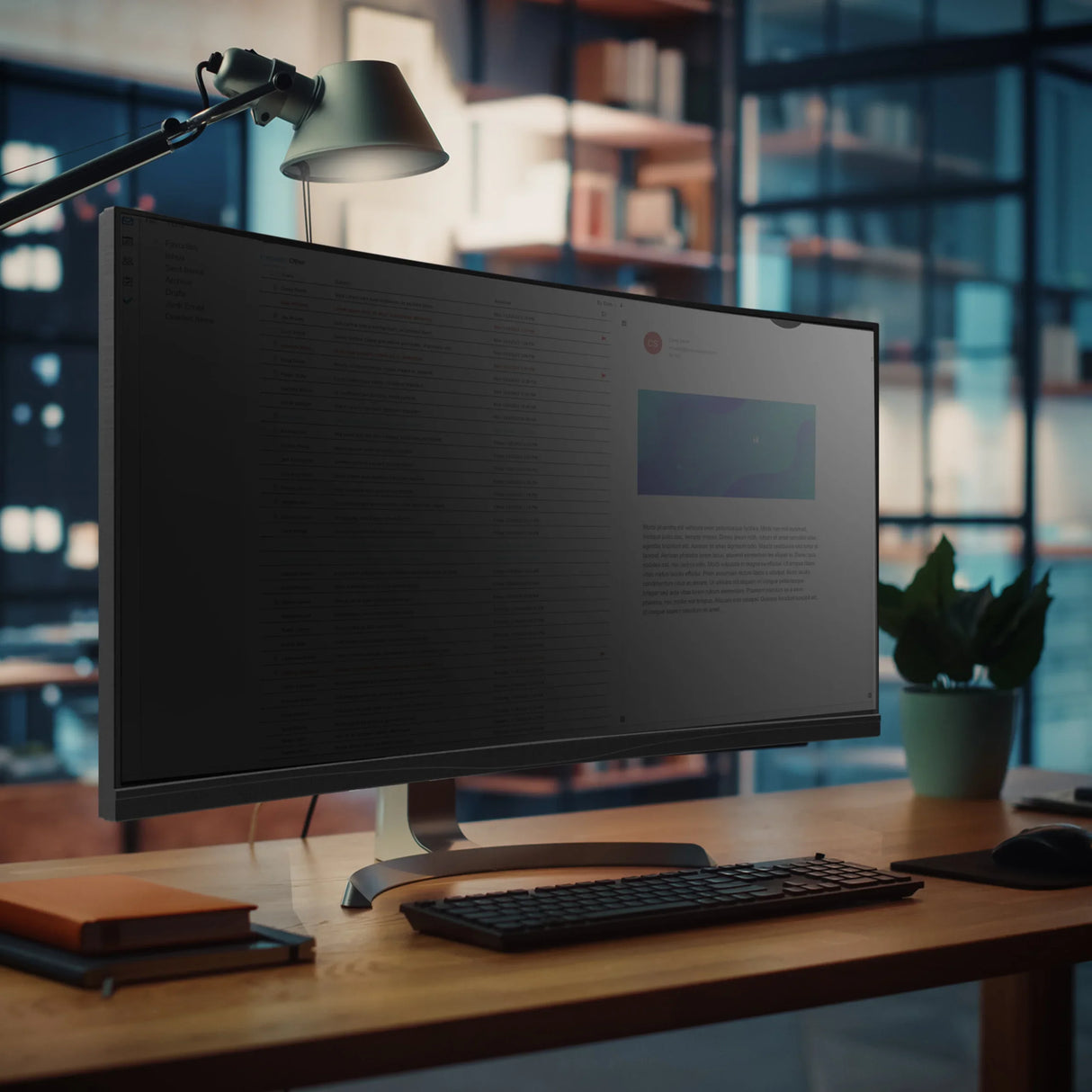 STARTECH PRIVSCNMON34W – 34" / 2-WAY Privacy / Ultrawide Monitor Privacy Filter – Slide-Mount Attachment – Blue Light Reduction