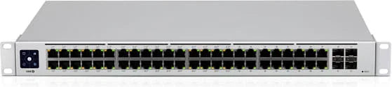 UBIQUITI USW-48-POE – Managed Layer 2 / Layer 3 / 48-Port / Gigabit – Rack-Mount (1U) Network Switch with PoE+ 210W