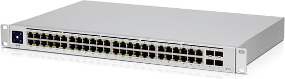 UBIQUITI USW-48-POE – Managed Layer 2 / Layer 3 / 48-Port / Gigabit – Rack-Mount (1U) Network Switch with PoE+ 210W