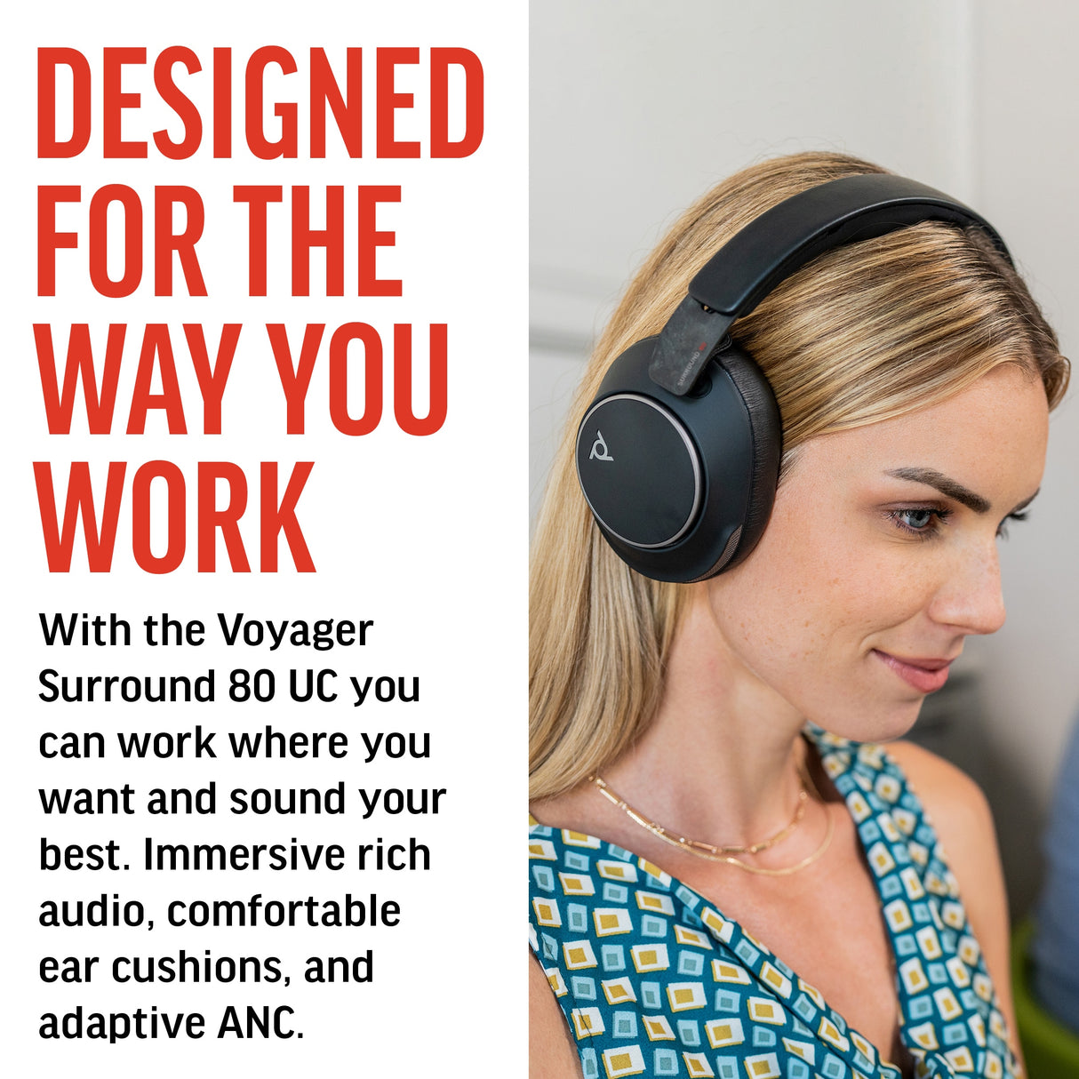 POLY Voyager Surround 80 UC USB-C Headset
