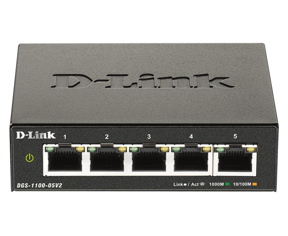 D-LINK DGS-1100-05V2 L2 Gigabit Ethernet (10/100/1000) Network Switch