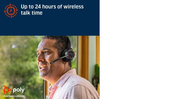 POLY Voyager 4320 USB-A MS Teams Certified Dongle Headset