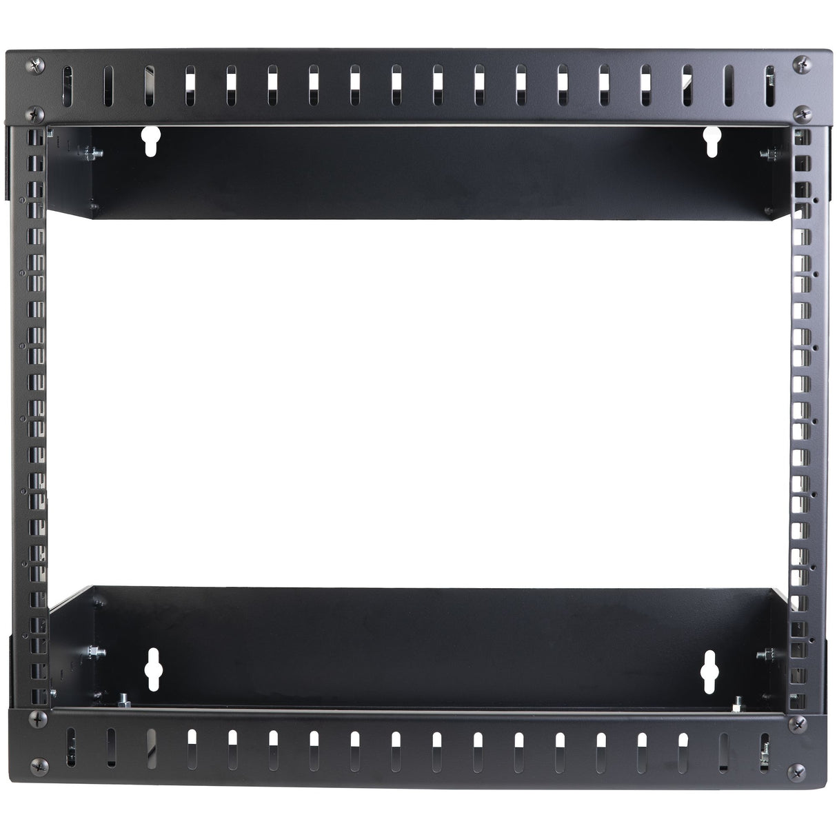 STARTECH 8U 19" Wall Mount Network Rack - Adjustable Depth 12-20" 2 Post Open Frame Server Room Rack for AV|Data| IT Communication|Computer Equipment|Switch w|Cage Nuts & Screws (RK812WALLOA) (RK812WALLOA)