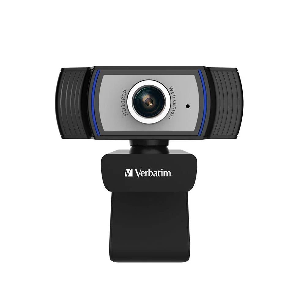 VERBATIM 66614 – 1080p / 30fps / USB-A – Conference Webcam with Autofocus & Light Correction
