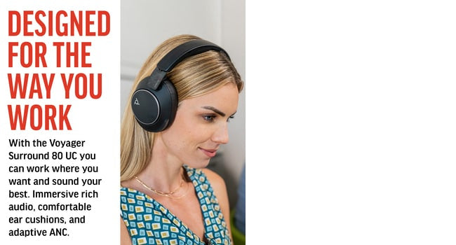 POLY Voyager Surround 80 UC USB-C Headset