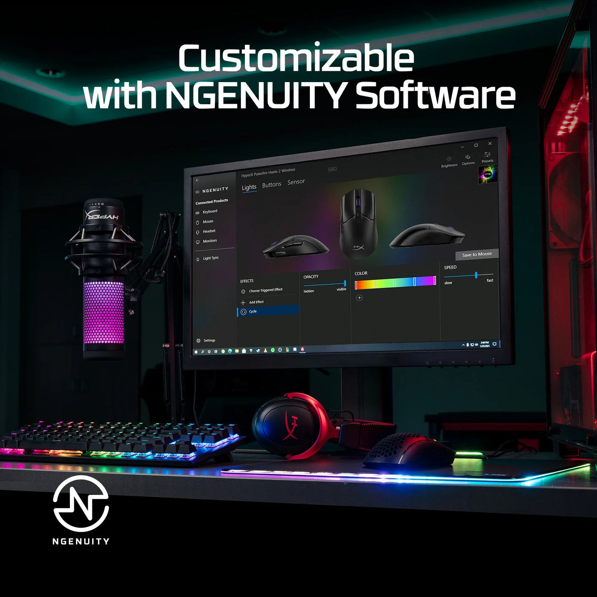 HYPERX Pulsefire Haste 2 – Wireless (Bluetooth + 2.4GHz) / 26000 DPI / Lightweight – Gaming Wireless Mouse