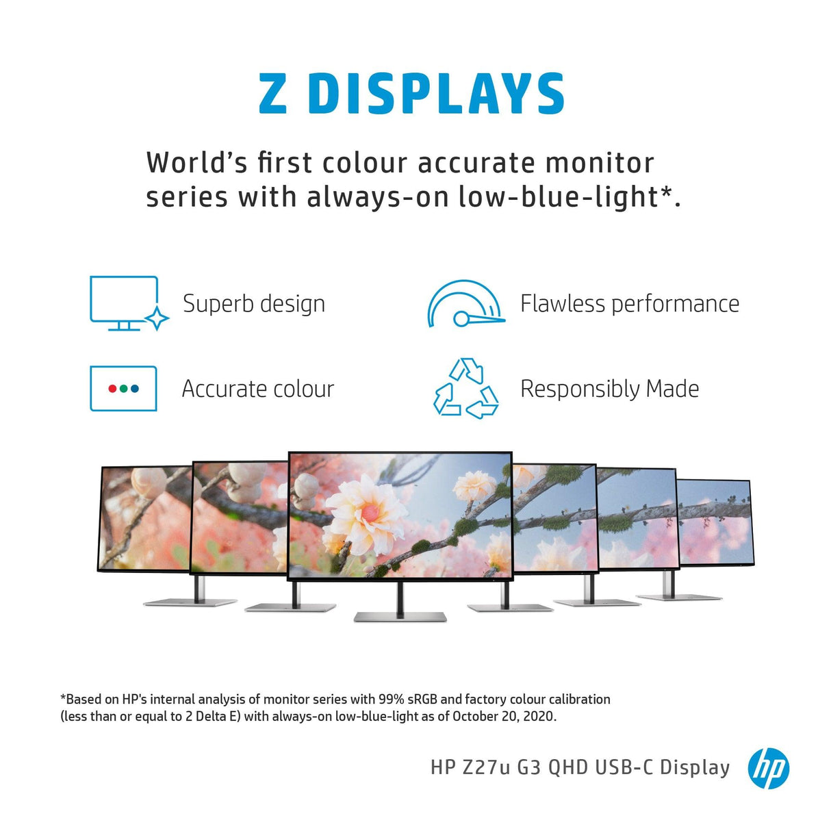 HP Z27u G3 computer monitor (27") 2K Ultra HD LED Black