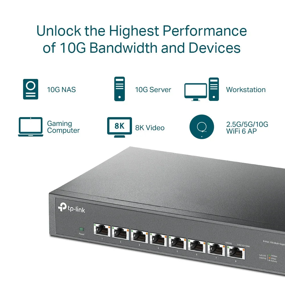 TP-LINK 10G Desktop/Rackmount Network Switch