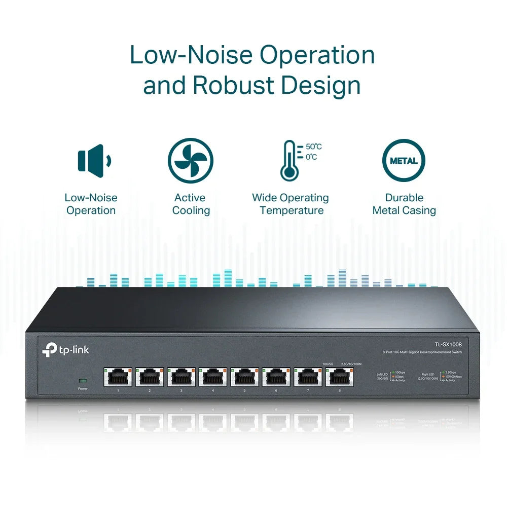 TP-LINK 10G Desktop/Rackmount Network Switch